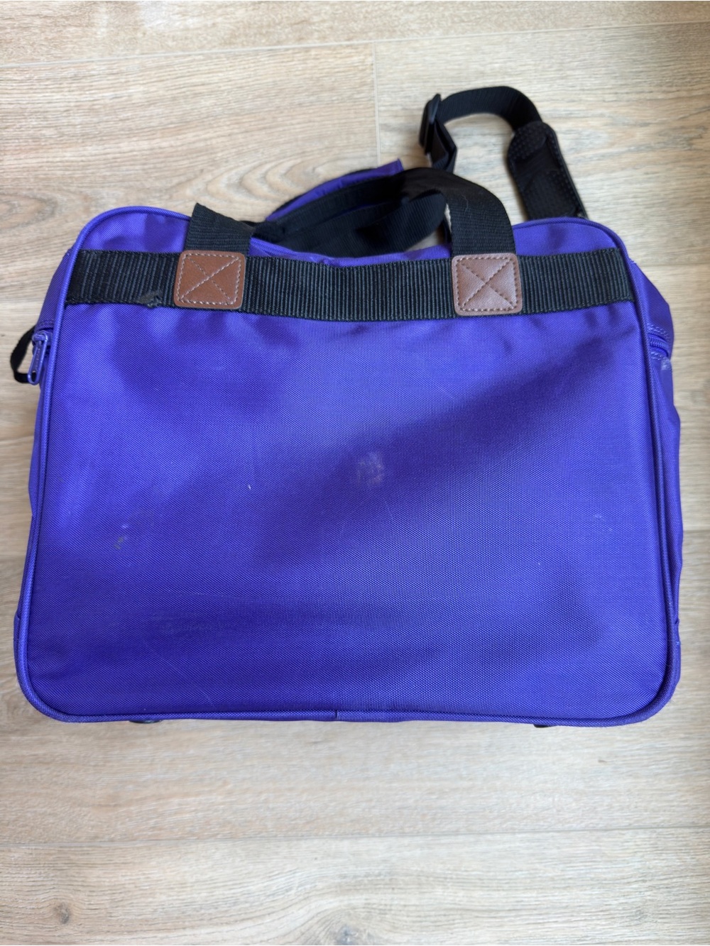 Vintage 90s Brunswick Bowling Bag Purple Teal Retro Bowling Core Gym Travel Tote - Picture 4 of 14
